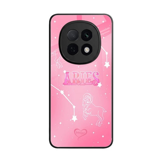 Aries Aura back phone cover | glass case for oppo f29 pro 5g