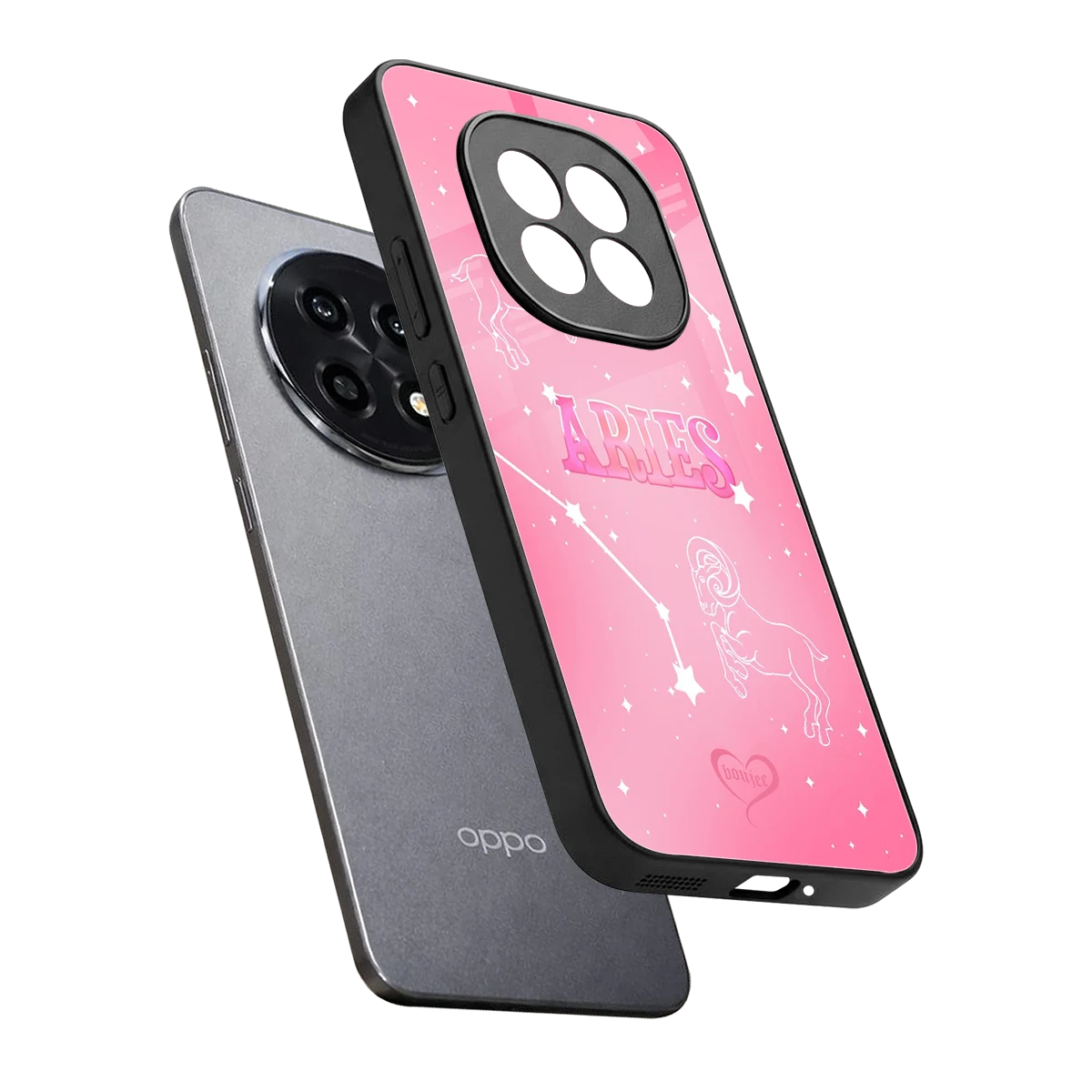 Aries Aura sleek oppo f29 pro 5g cover with tempered glass back and TPU edges