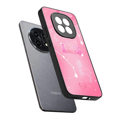 Aries Aura sleek oppo f29 pro 5g cover with tempered glass back and TPU edges