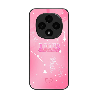 Aries Aura back phone cover | glass case for oppo f31 pro 5g