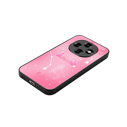 Aries Aura stylish phone case for oppo f31 pro 5g | glossy glass and slim fit