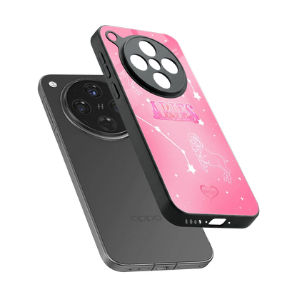 Aries Aura sleek oppo find x8 cover with tempered glass back and TPU edges