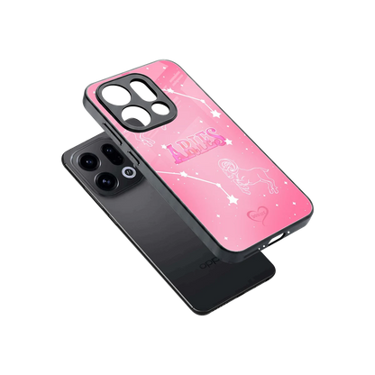 Aries Aura sleek oppo find x9 cover with tempered glass back and TPU edges