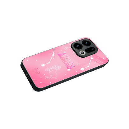 Aries Aura stylish phone case for oppo find x9 | glossy glass and slim fit
