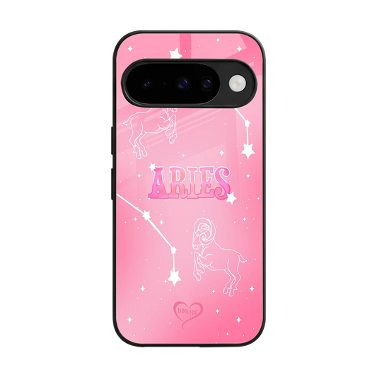 Aries Aura back phone cover | glass case for google pixel 10