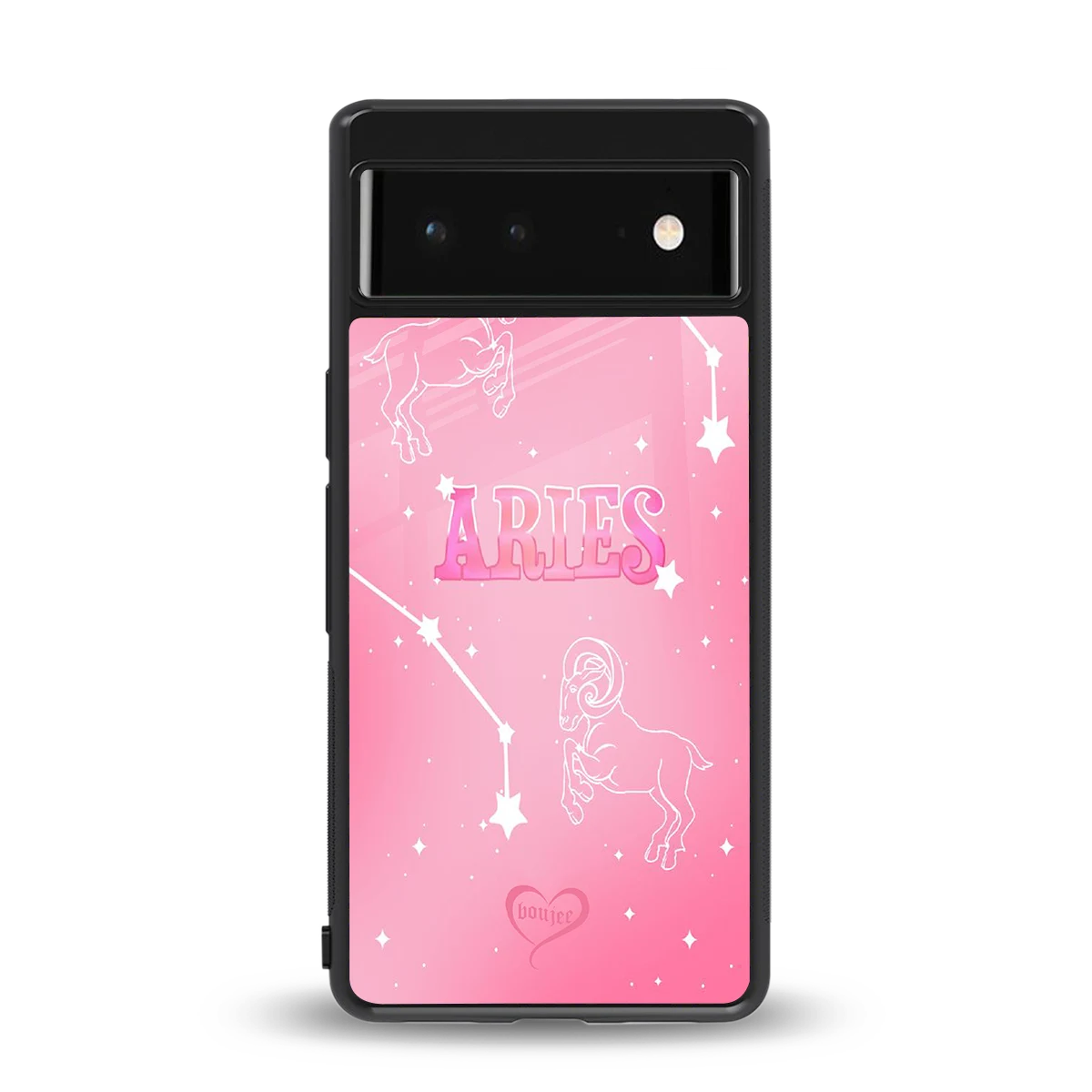 Aries Aura back phone cover | glass case for google pixel 6