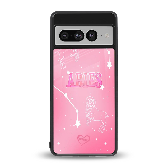 Aries Aura back phone cover | glass case for google pixel 7 pro