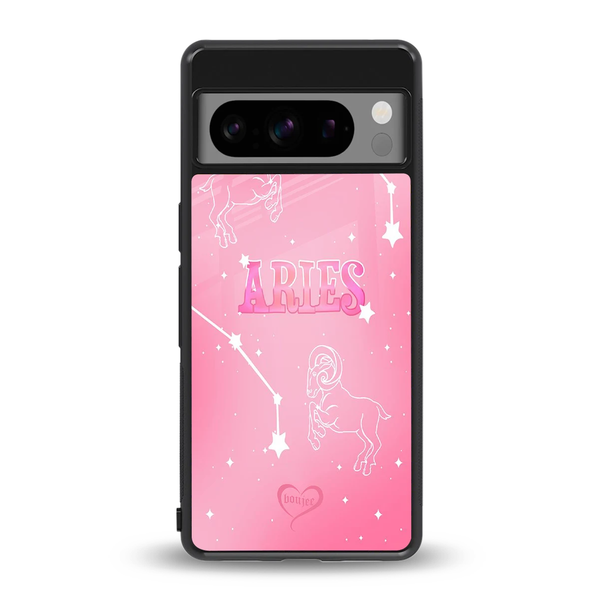 Aries Aura back phone cover | glass case for google pixel 8 pro