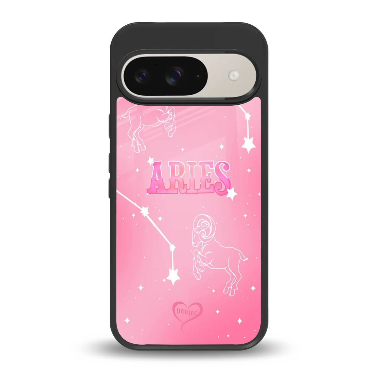 Aries Aura back phone cover | glass case for google pixel 9