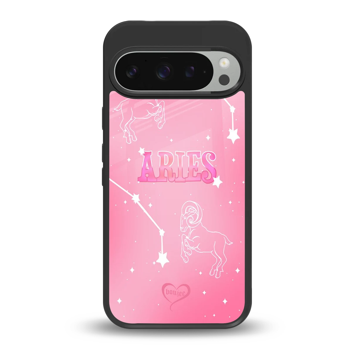 Aries Aura back phone cover | glass case for google pixel 9 pro
