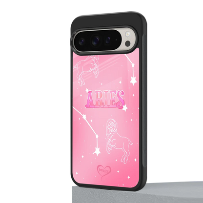 Aries Aura google pixel 9 pro mobile cover | shockproof glass phone case