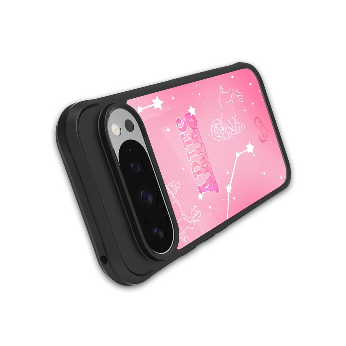 Aries Aura stylish phone case for google pixel 9 pro xl | glossy glass and slim fit
