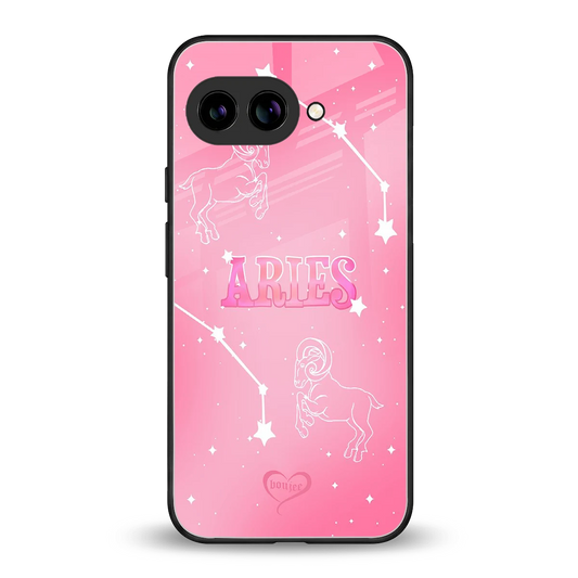 Aries Aura back phone cover | glass case for google pixel 9a