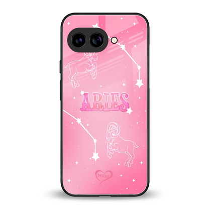 Aries Aura back phone cover | glass case for google pixel 10a