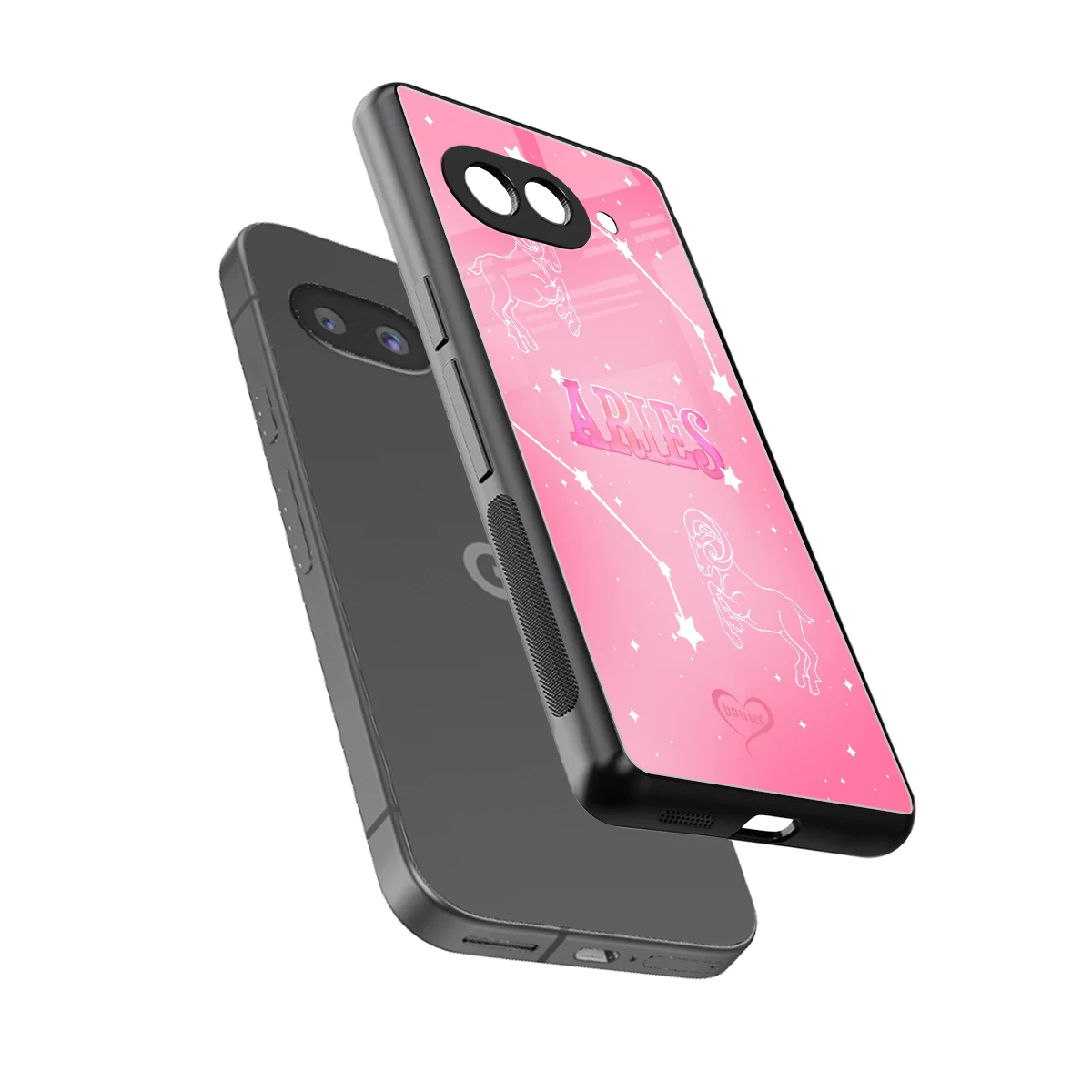 Aries Aura sleek google pixel 10a cover with tempered glass back and TPU edges