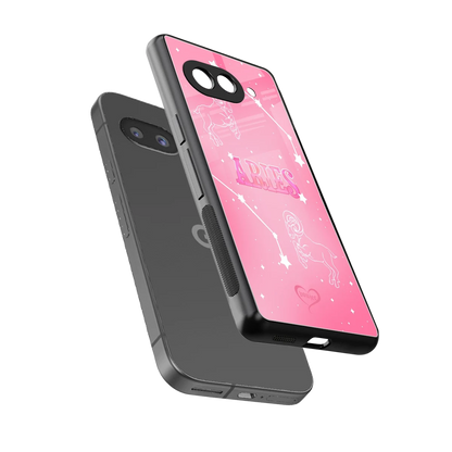 Aries Aura sleek google pixel 10a cover with tempered glass back and TPU edges