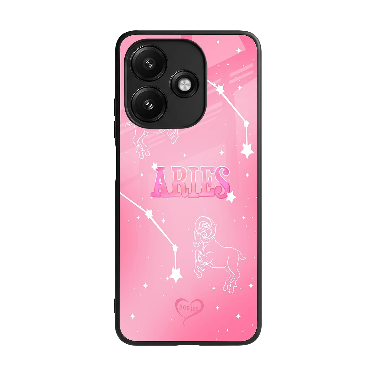 Aries Aura back phone cover | glass case for redmi 12 5g