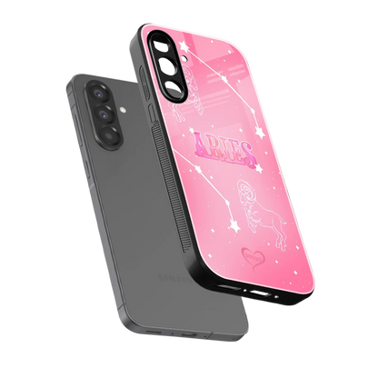 Aries Aura sleek samsung galaxy a36 5g cover with tempered glass back and TPU edges