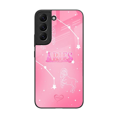 Aries Aura back phone cover | glass case for samsung galaxy s22