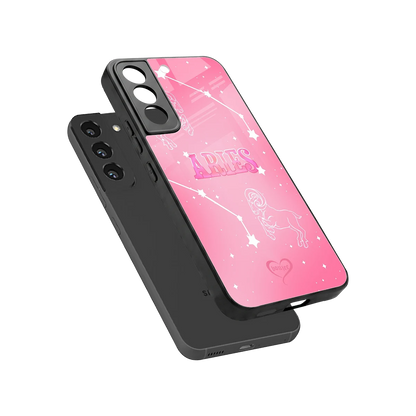 Aries Aura sleek samsung galaxy s22 cover with tempered glass back and TPU edges