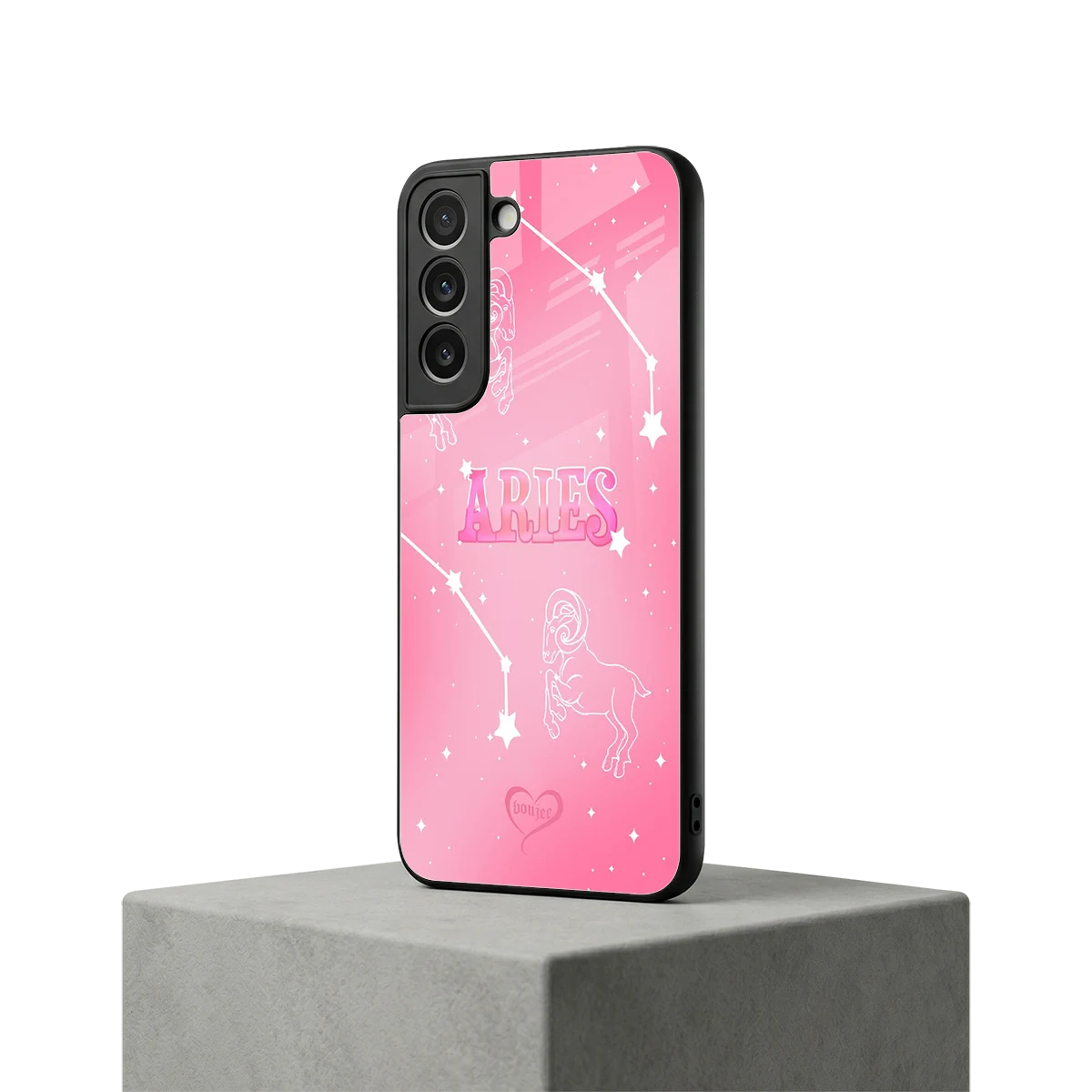 Aries Aura samsung galaxy s22 mobile cover | shockproof glass phone case