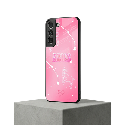 Aries Aura samsung galaxy s22 mobile cover | shockproof glass phone case