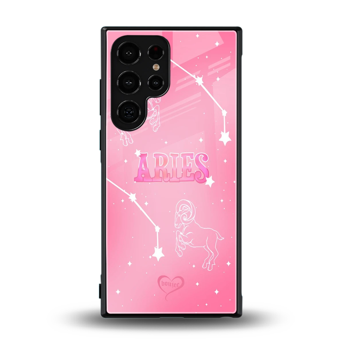 Aries Aura back phone cover | glass case for samsung galaxy s23 ultra