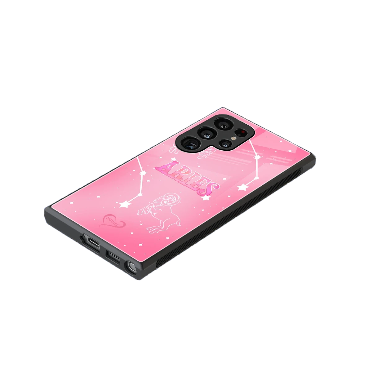 Aries Aura stylish phone case for samsung galaxy s24 ultra | glossy glass and slim fit