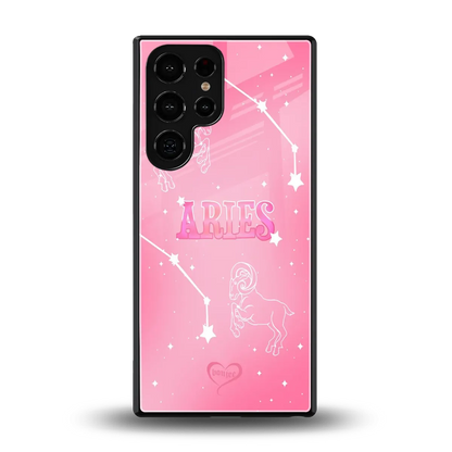 Aries Aura back phone cover | glass case for samsung galaxy s26 ultra