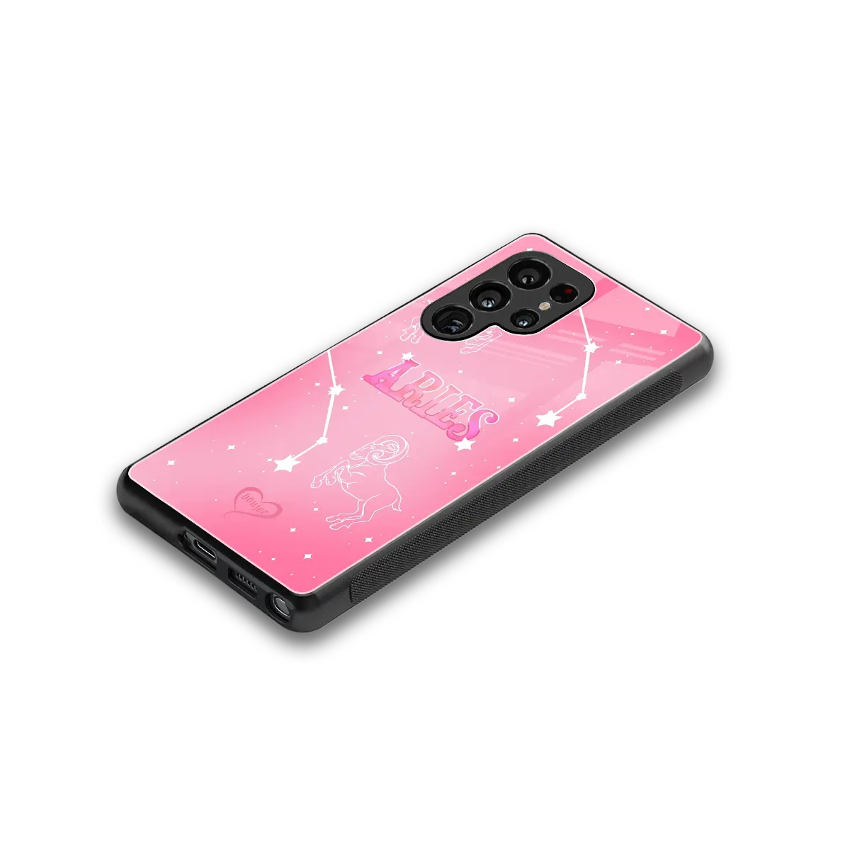 Aries Aura stylish phone case for samsung galaxy s25 ultra | glossy glass and slim fit