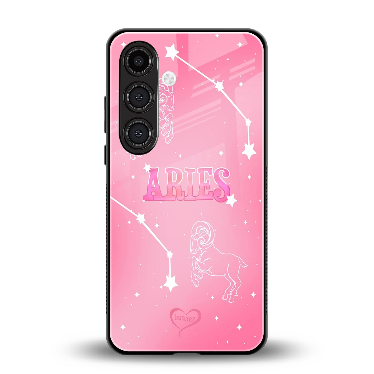 Aries Aura back phone cover | glass case for samsung galaxy s23 fe