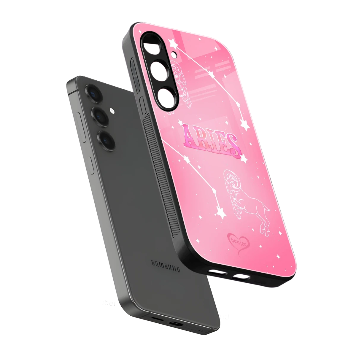 Aries Aura sleek samsung galaxy s24 plus cover with tempered glass back and TPU edges