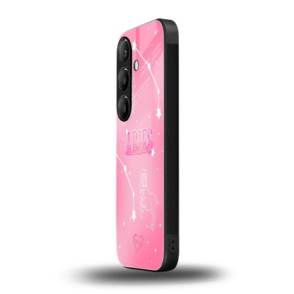Aries Aura samsung galaxy s24 mobile cover | shockproof glass phone case