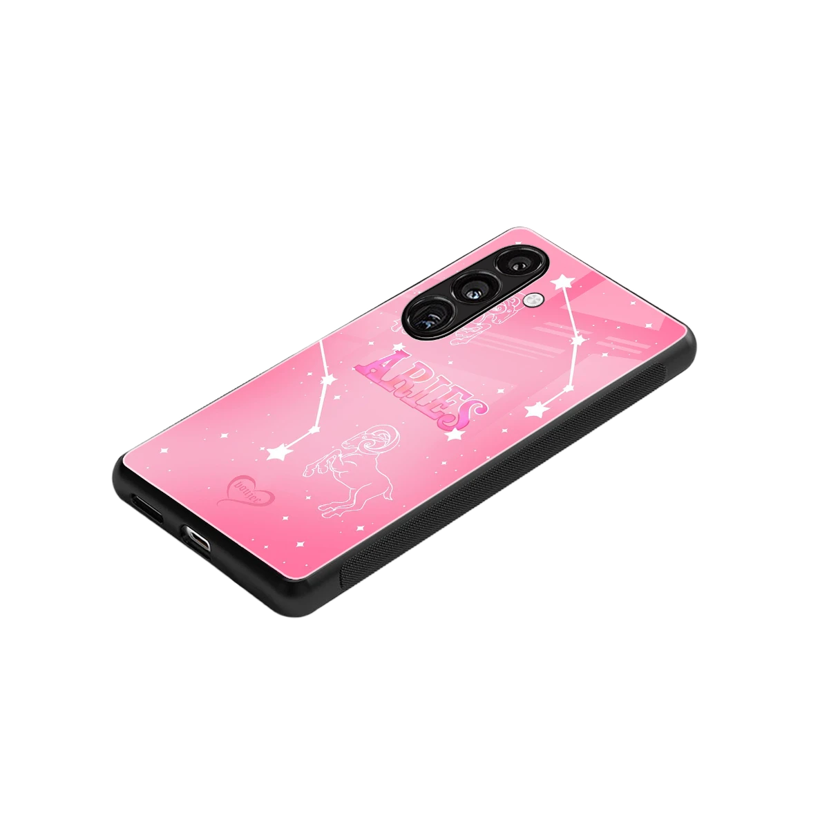 Aries Aura stylish phone case for samsung galaxy s24 | glossy glass and slim fit