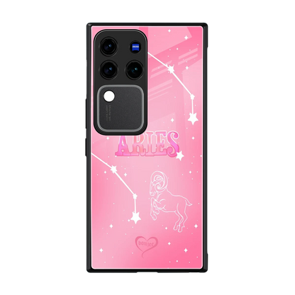 Aries Aura back phone cover | glass case forvivo v30 pro