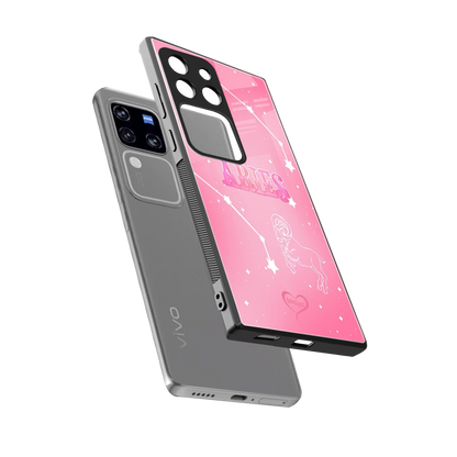 Aries Aura sleekvivo v30 pro cover with tempered glass back and TPU edges