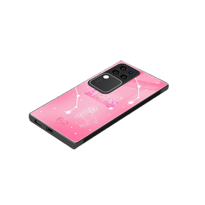 Aries Aura stylish phone case forvivo v30 pro | glossy glass and slim fit