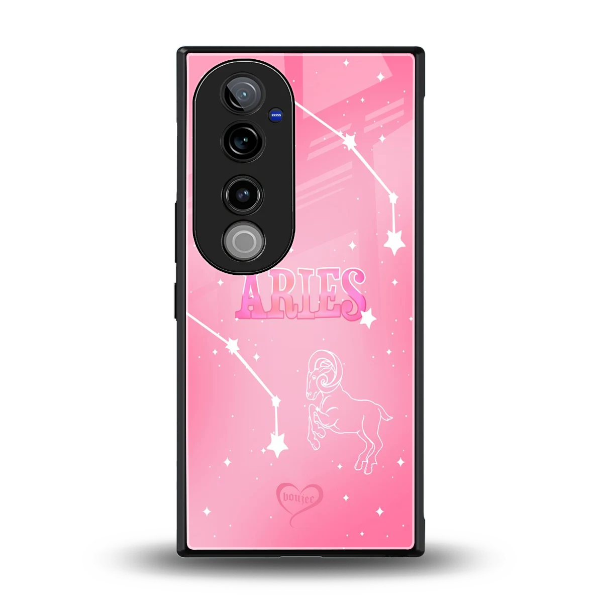 Aries Aura back phone cover | glass case for vivo v40 pro