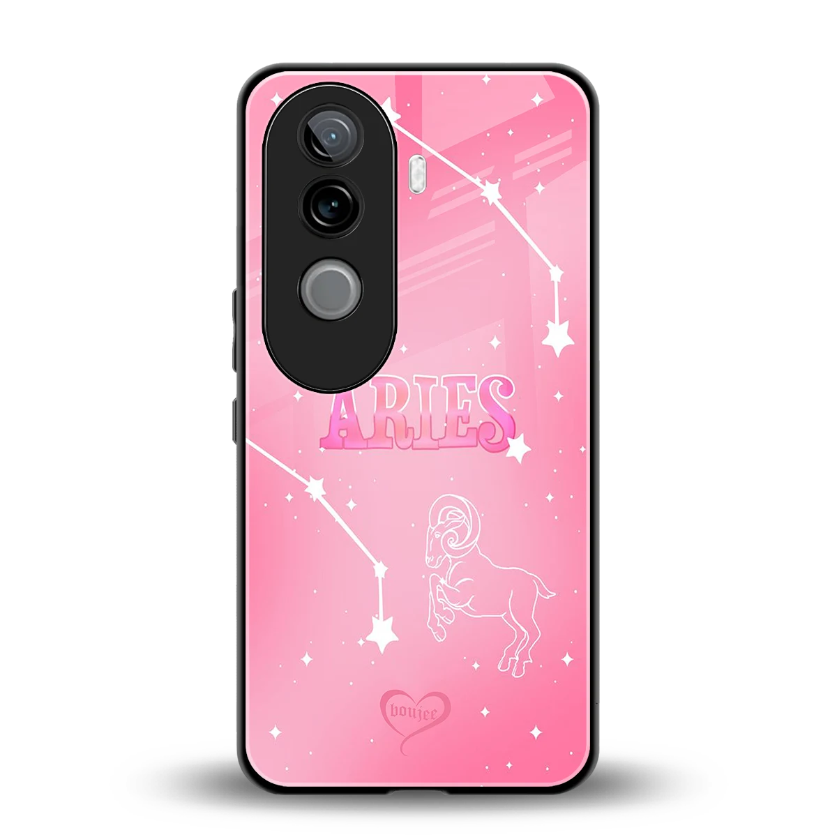 Aries Aura back phone cover | glass case for vivo v40e