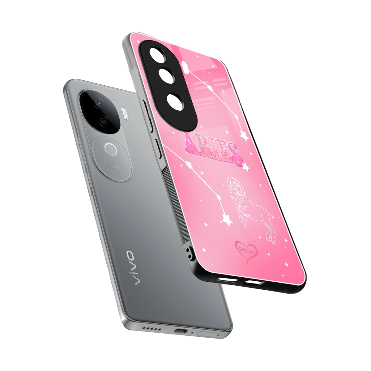 Aries Aura sleek vivo v40e cover with tempered glass back and TPU edges