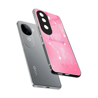 Aries Aura sleek vivo v40e cover with tempered glass back and TPU edges