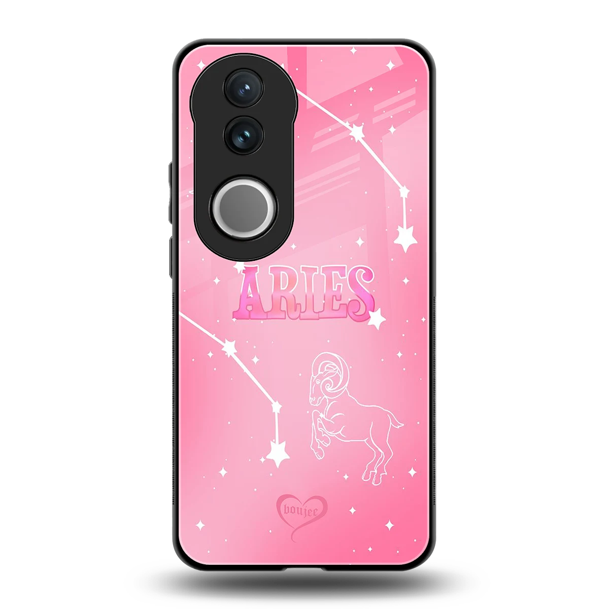 Aries Aura back phone cover | glass case for vivo v50