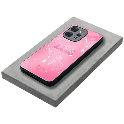 Aries Aura stylish phone case for vivo v70 elite | glossy glass and slim fit
