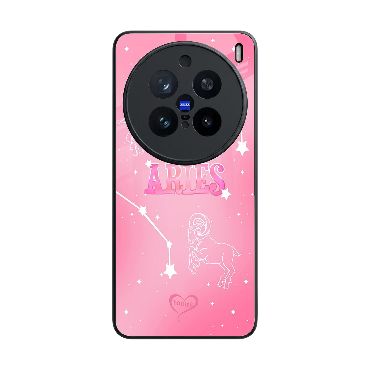 Aries Aura back phone cover | glass case for vivo x200 pro