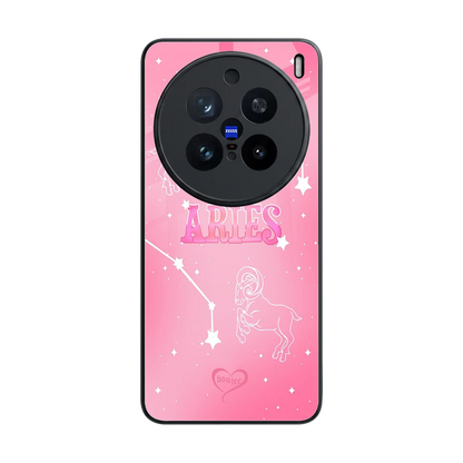 Aries Aura back phone cover | glass case for vivo x200 pro