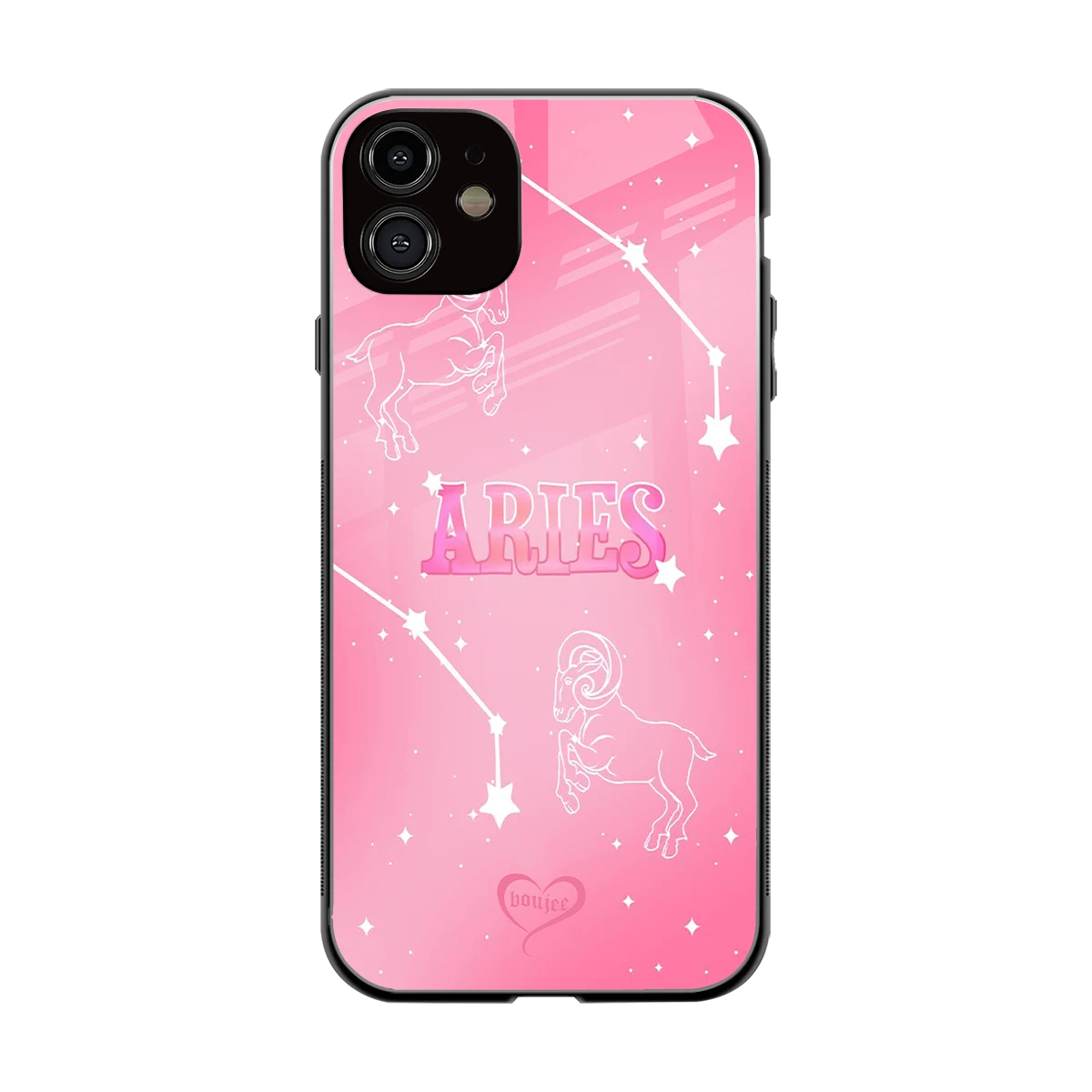 Aries Aura back phone cover | glass case for iphone 12