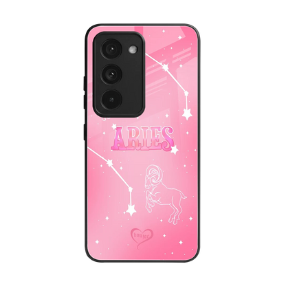 Aries Aura back phone cover | glass case for redmi 15 5g
