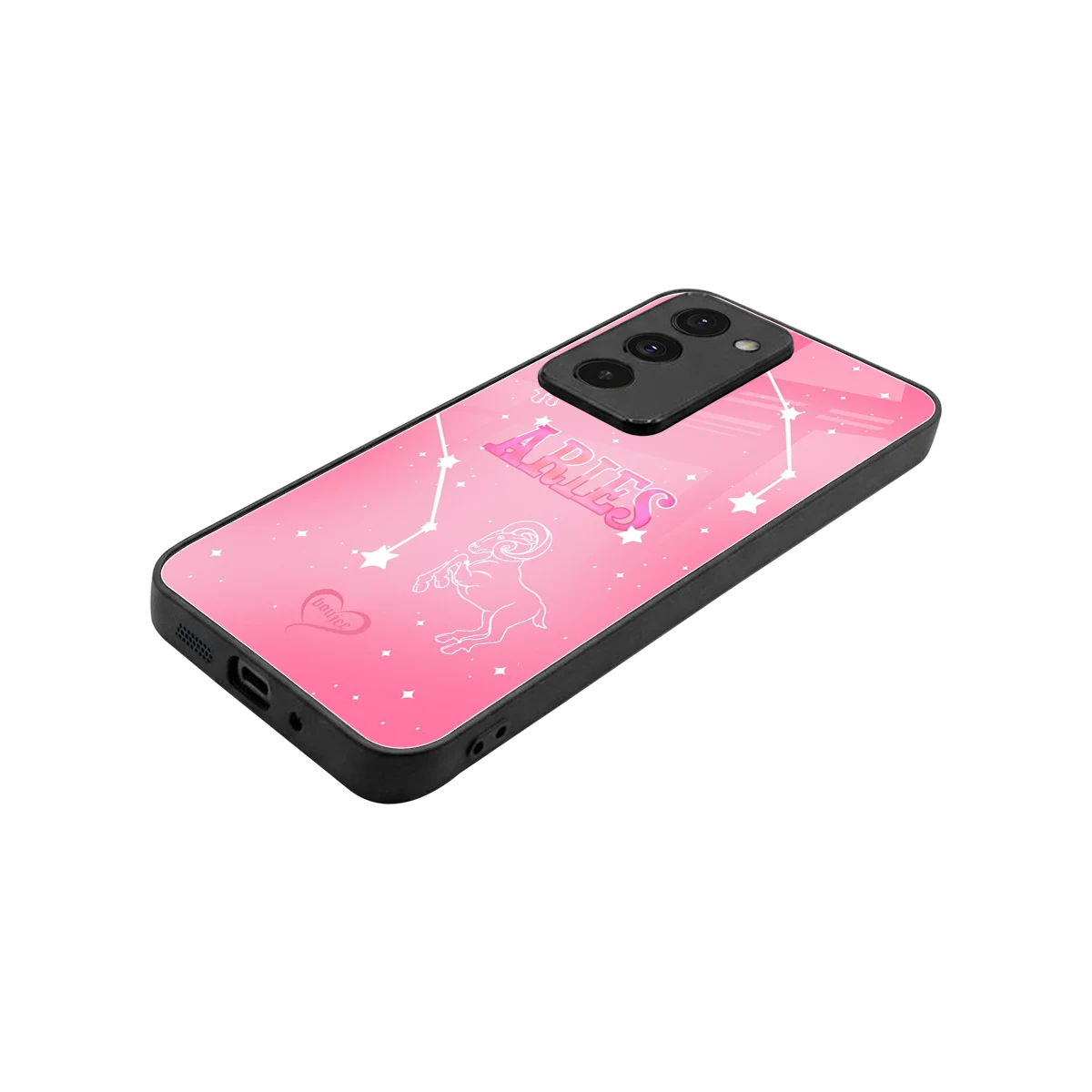 Aries Aura stylish phone case for redmi 15 5g | glossy glass and slim fit