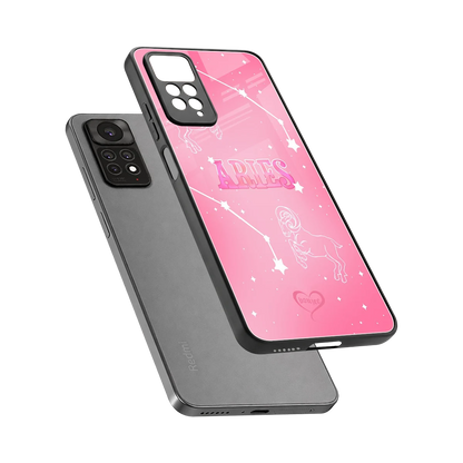 Aries Aura sleek redmi note 11 pro cover with tempered glass back and TPU edges