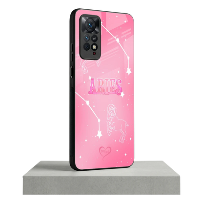 Aries Aura redmi note 11 pro mobile cover | shockproof glass phone case